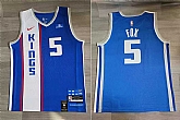 Kings 5 De'Aaron Fox Blue Nike 2023-2024 City Edition Swingman Jersey,baseball caps,new era cap wholesale,wholesale hats